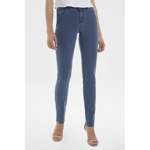 Lee Cooper Amy Normal Bel Dar Kesim Çok Dar Paça Mavi Kadın Jean Pantolon