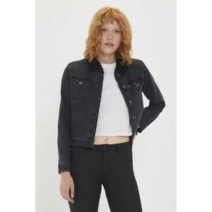 Lee Cooper Freda 6 Kürklü Kadın Jean Ceket