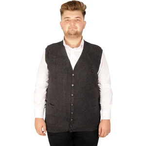 Büyük Beden Erkek Yelek Selanik 20545 Siyah