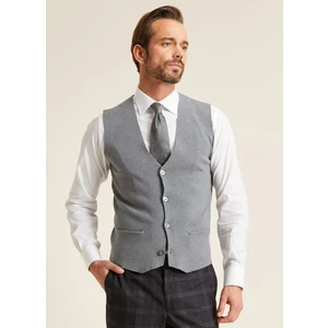 Erkek Regular Fit Cepli Triko Yelek GRİ TRYL20K20201_D55