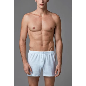 %100 Pamuk Erkek Beyaz 2'li Boxer 033