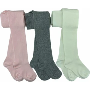 Belyy Socks  3'lü Düz Bebek Külotlu Çorap