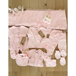 Kız Bebek Dantelli Lüks 10 Lu Hastane Çıkışı Defne Sabunlu Set