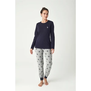 U.S. Polo Assn. Kadın Lacivert Pijama Takımı M
