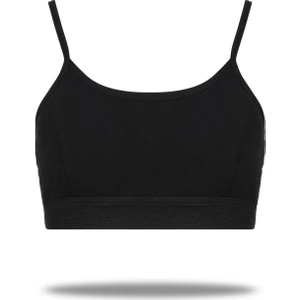 FSM1453 Kız Çocuk Pamuklu Ip Askılı Likralı Süngerli Yarım Atlet