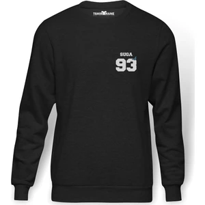 Bts Suga 93 Baskılı Erkek Örme Sweatshirt Uzun Kol