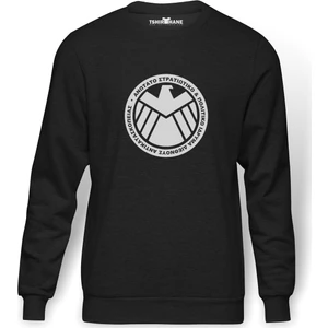 H I E L D Baskılı Erkek Örme Sweatshirt Uzun Kol