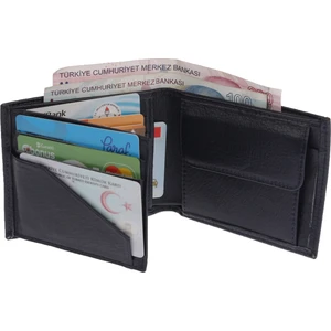 % 100 Deri Bozuk Para Gözlü Erkek Cüzdan ve Kartlık  2001