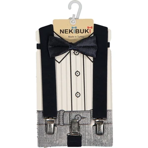 Neki̇buki  1-9 Yaş Pantolon Askı Papyon Seti