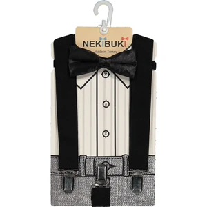 Neki̇buki  1-9 Yaş Pantolon Askı Papyon Seti