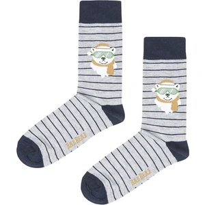 Bad Bear Scout Gri Melanj Uzun Çorap