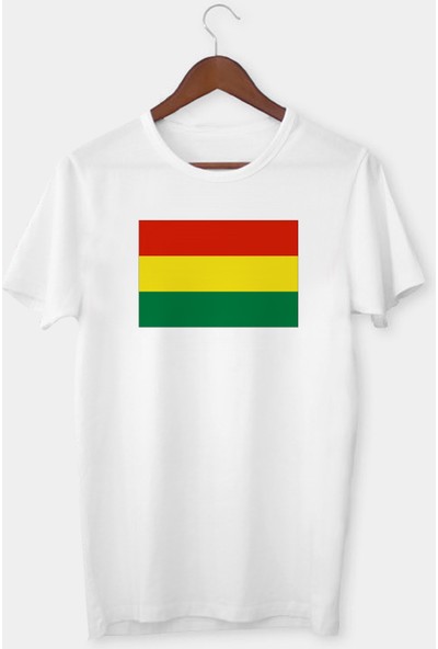Anı Diyarım Bolivya Bayrağı Baskılı Tişört