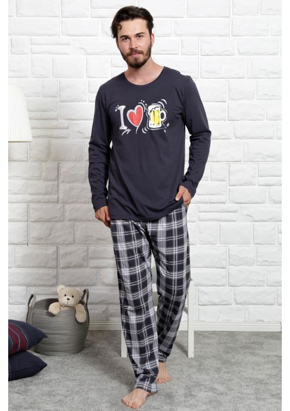 Uzun Kol Penye Suprem Pijama Takım