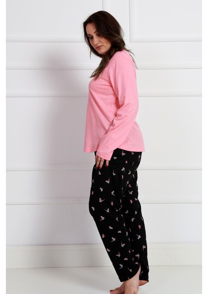 Uzun Kol Büyük Beden Penye Suprem Pijama Takım modelleri
