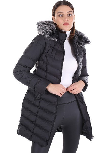 Kadın Uzun Mont 512 Siyah/black 20W32000512