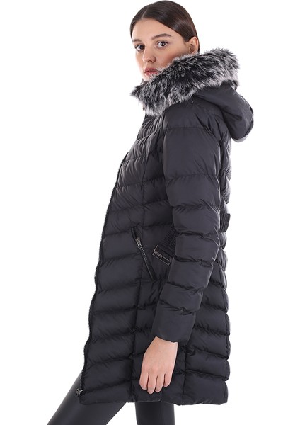 Kadın Uzun Mont 512 Siyah/black 20W32000512