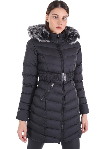 Kadın Uzun Mont 512 Siyah/black 20W32000512