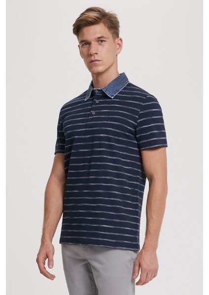 Matty Erkek Pike Polo Yaka Çizgili T-Shirt modelleri