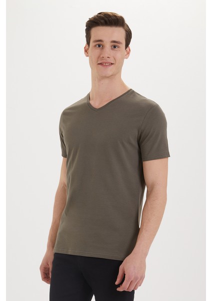 Lee Cooper Kaleb Erkek V Yaka T-Shirt