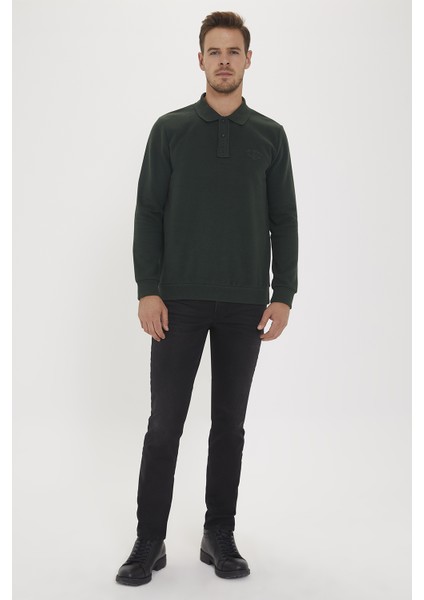 Newblend Erkek Polo Yaka Sweatshirt