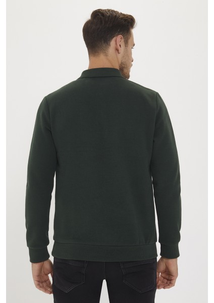 Newblend Erkek Polo Yaka Sweatshirt