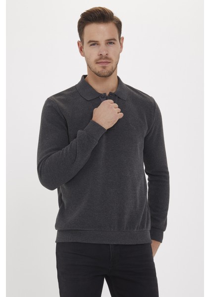 Newblend Erkek Polo Yaka Sweatshirt