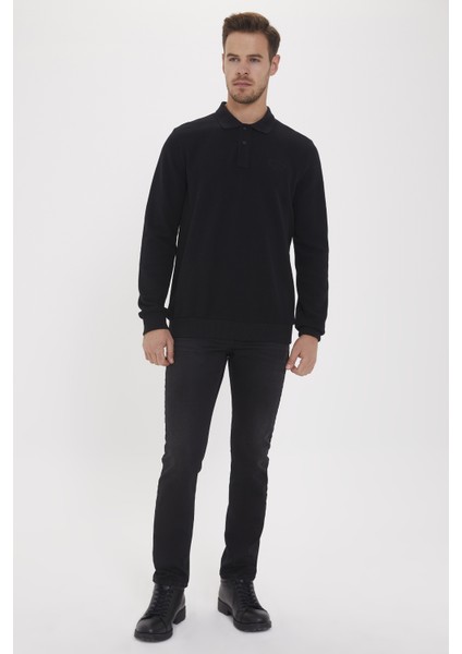 Newblend Erkek Polo Yaka Sweatshirt