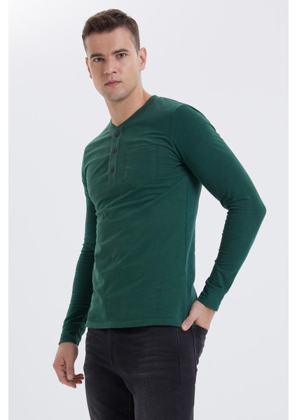 Farıs Erkek O Yaka Patlı Sweatshirt