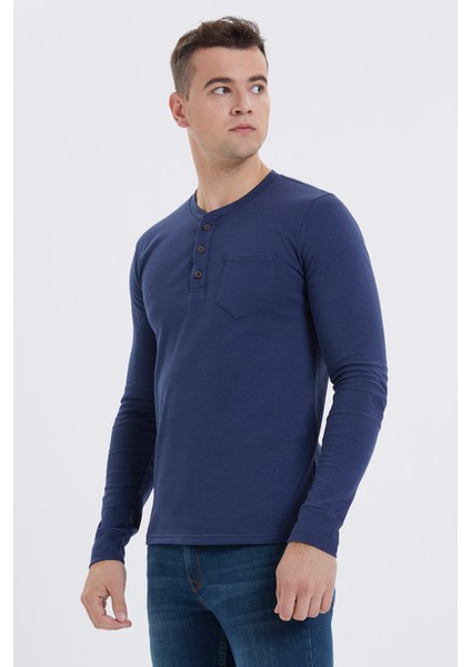 Lee Cooper Farıs Erkek O Yaka Patlı Sweatshirt