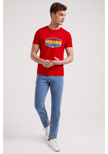 Unıque Erkek O Yaka T-Shirt