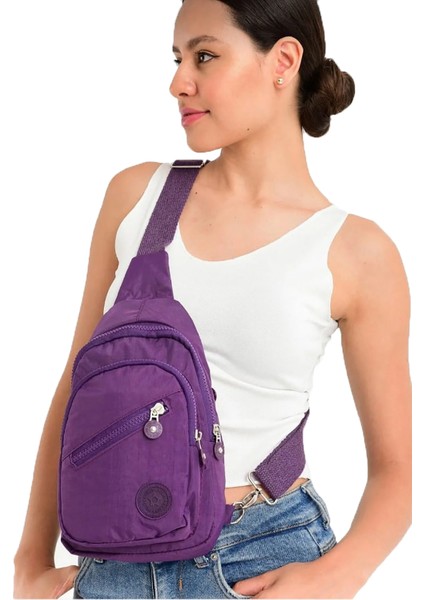 1030 Fermuarlı Bayan Bodybag Çapraz Çanta