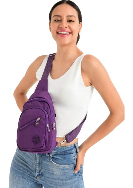 1030 Fermuarlı Bayan Bodybag Çapraz Çanta