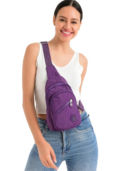1030 Fermuarlı Bayan Bodybag Çapraz Çanta