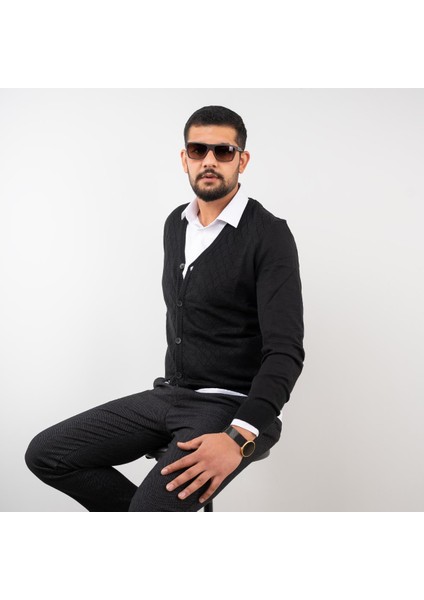 Slimfit Erkek Triko Hırka