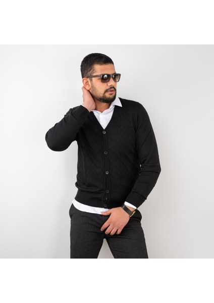 Slimfit Erkek Triko Hırka