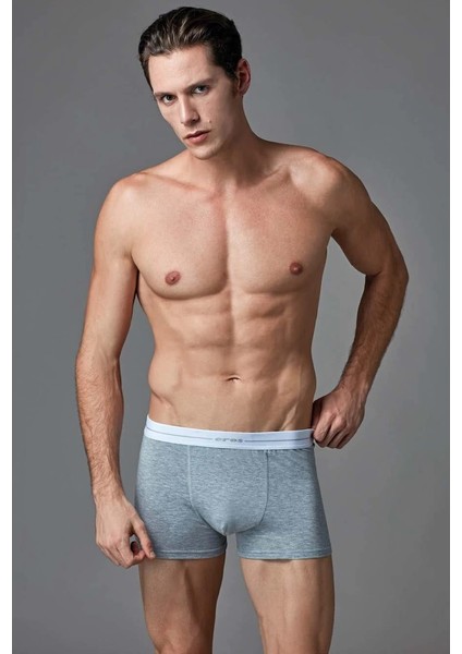 Gri, Siyah ve Lacivert Erkek Stretch Boxer 3lü Kutu 015