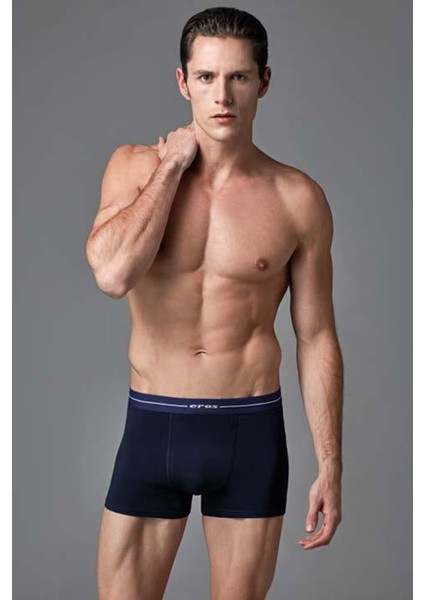 Gri, Siyah ve Lacivert Erkek Stretch Boxer 3lü Kutu 015