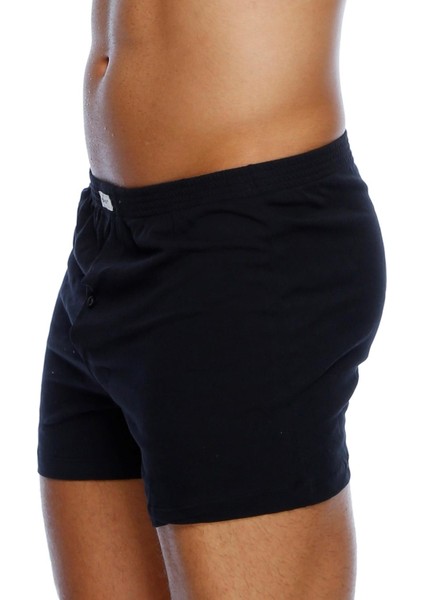 %100 Pamuk Erkek Siyah 2'li Boxer 033