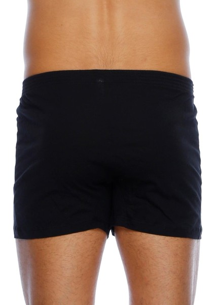 %100 Pamuk Erkek Siyah 2'li Boxer 033