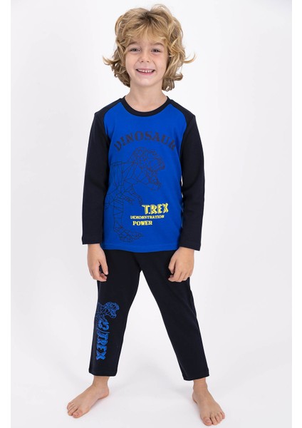 Erkek Çocuk Pijama Takımı Mavi