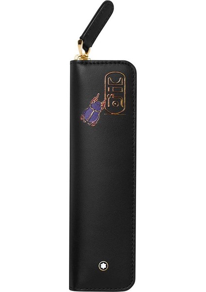 Meisterstück Kartlık Selection 1-Pen Pouch Scarabprint Bk 126271