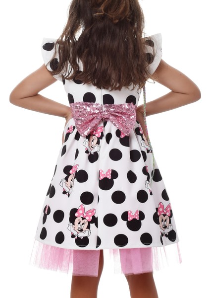 Eylül Elif Butik Minnie Mouse  Kız Çocuk Elbise