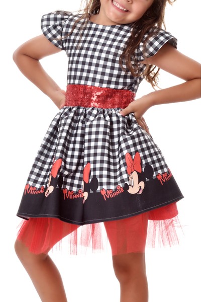 Minnie Mouse Kız Çocuk Elbise