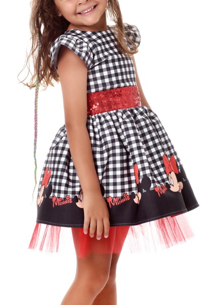 Minnie Mouse Kız Çocuk Elbise