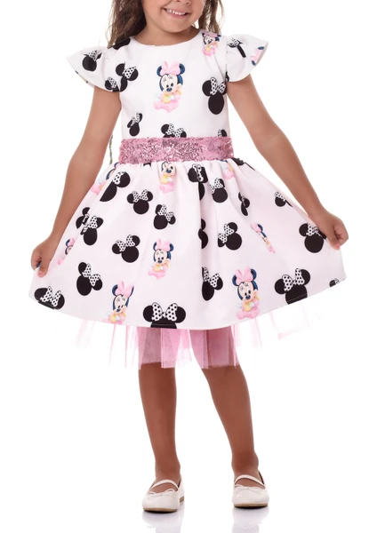 Eylül Elif Butik Minnie Mouse  Kız Çocuk Elbise