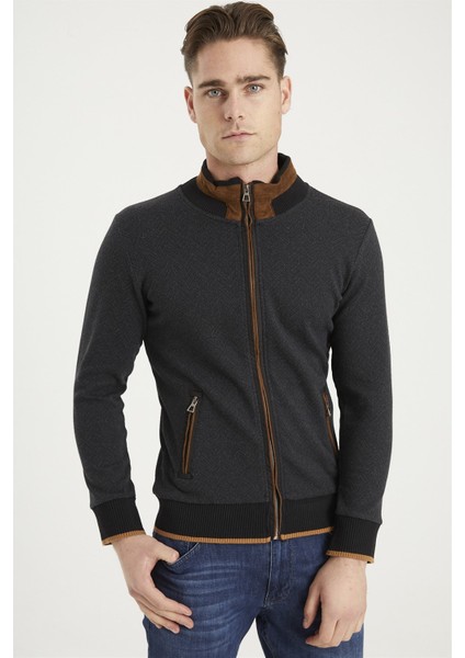 1021 Erkek Sweatshirt Balıksırtı Antrasit fiyatları