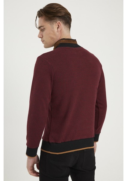 1039 Erkek Sweatshirt Bordo