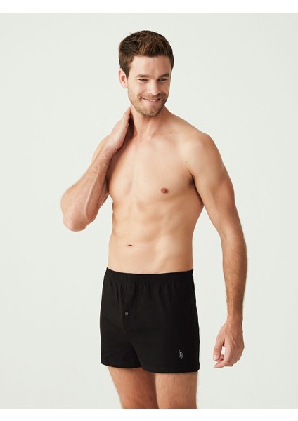 Erkek Siyah Boxer Şort XL
