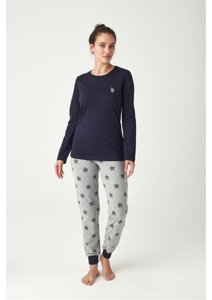 Kadın Lacivert Pijama Takımı M