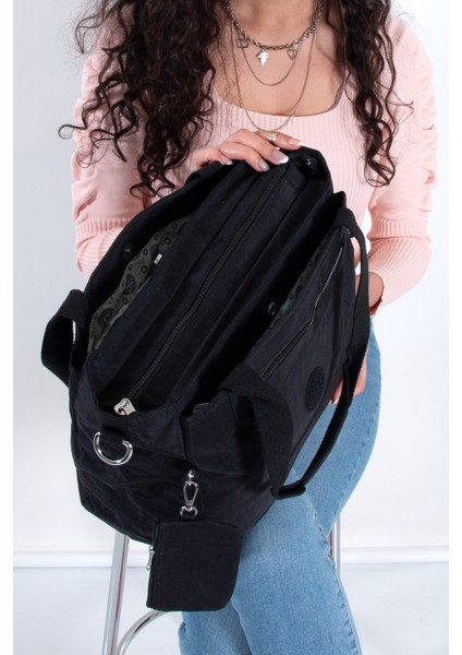 Nas 1015 Krinkıl Kadın Omuz Ve Çapraz Çanta Siyah indirimleri